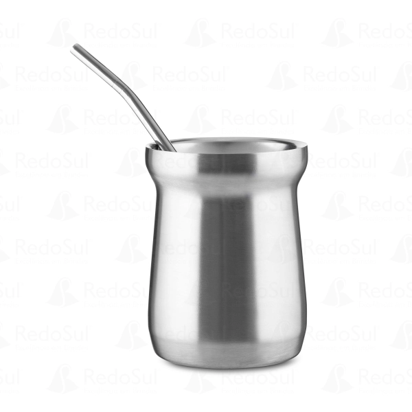 Cuia Térmica personalizada com mini bomba